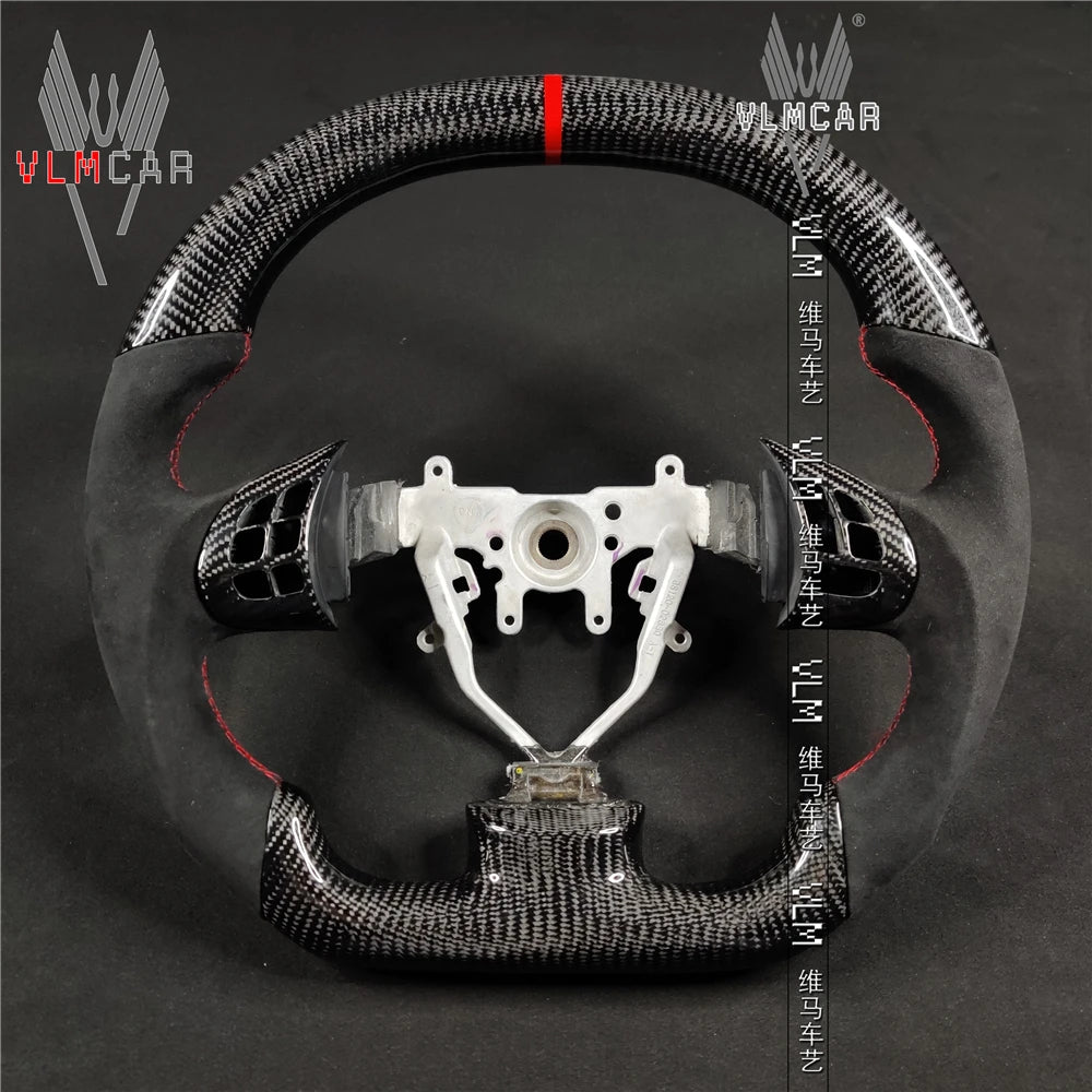 VLMCAR Private Custom Carbon Fiber Steering Wheel For Lexus IS ISF Car Accessories Led Performance Suede Leather Auto Parts