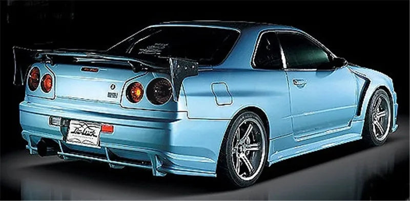 Car-Styling Fiber Glass FRP Bodykits Fit For 99-02 Skyline R34 GTR DL Style Body Kit Front Bumper Rear Bumper Fender Skirts