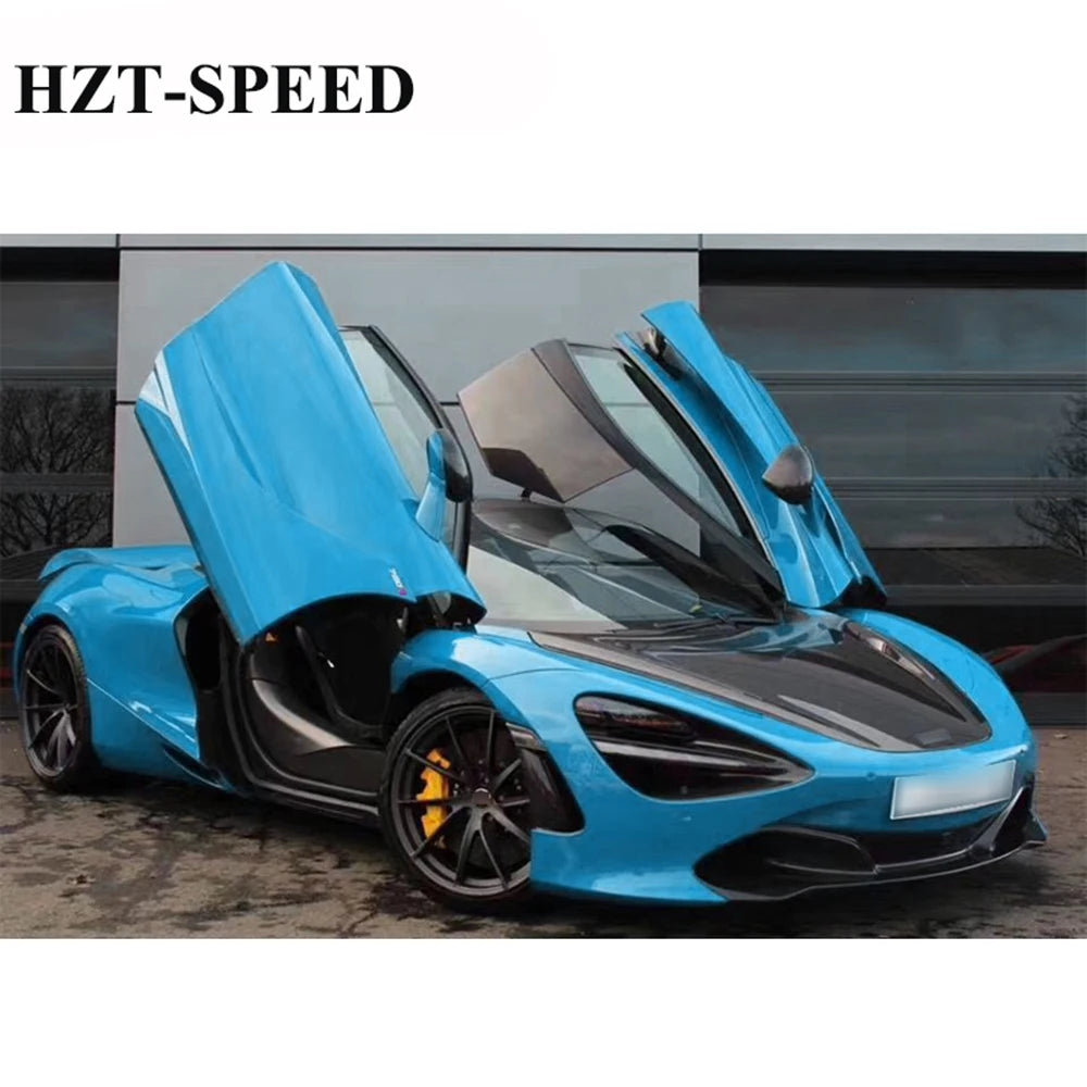 A Full Set Carbon Fiber Car Body Kit Front and Rear Bumper Diffuser Hood Side Skirts Spoiler For McLaren 720S 2017+