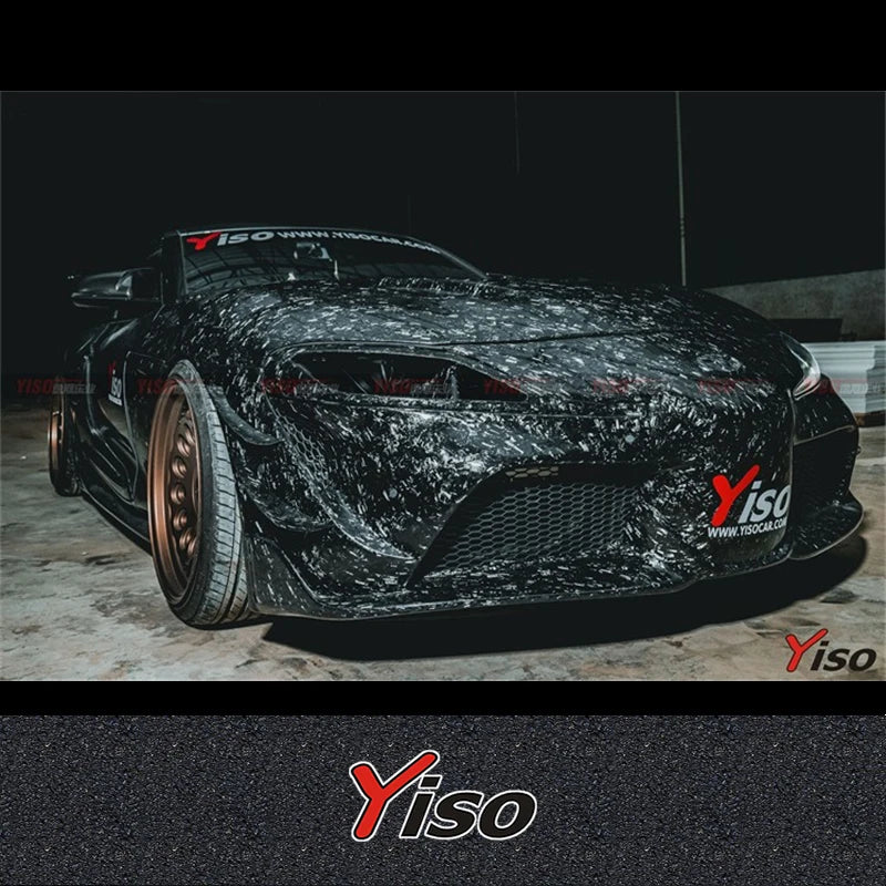 FOR TOYOTA SUPRA A90 Modified Carbon fiber YISO Wide body kit Wide body kit Front fender Side Skirt Front Lip Aerodynamic kit