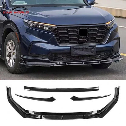 Carworld Car Body kit For Honda CRV 2023 Front Bumper Lip Rear Lip Spoiler 2021CR-V Car Body Kit PP Plastic Material Gloss Black