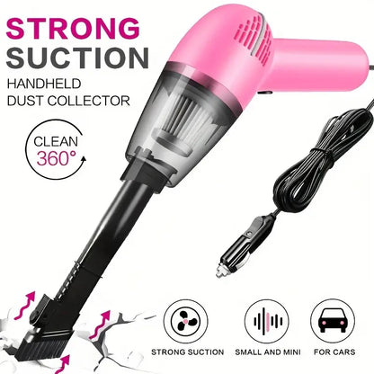 Car Vacuum Cleaner Portable Wet & Dry – Powerful Handheld Mini Vacuum with High Suction (12V, 120W) for Car Cleaning