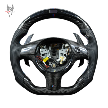 VLMCAR Carbon Fiber Steering Wheel For BMW E46 M3 LED Performance Hand Made Private Customization Car Accessories Auto Parts