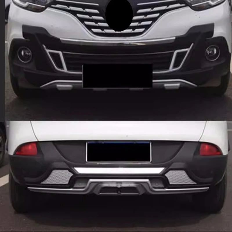 Front Bumper Rear Bumper Trim Strip for Renault Kadjar 2016-2018 modified body kit Surround Body kit Car Accessories