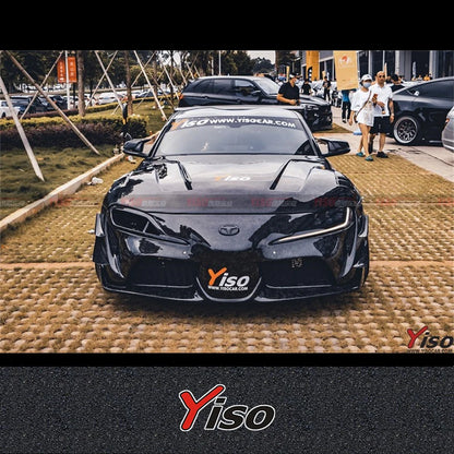 FOR TOYOTA SUPRA A90 Modified Carbon fiber YISO Wide body kit Wide body kit Front fender Side Skirt Front Lip Aerodynamic kit