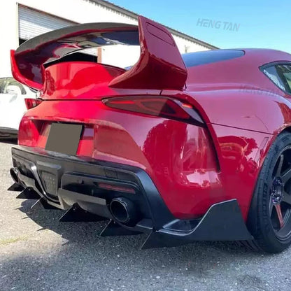 Carbon Fiber Car Rear Bumper Lip Diffuser Spoiler Parts For Toyota Supra A90 A91 MK5 2019+ Upgrade Body kit VRS style