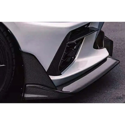 For Chevy corvette C8 Z06 2020-2023 Carbon Fiber Front lip Car Front Bumper Diverter Spoiler Diffuser chin body kit