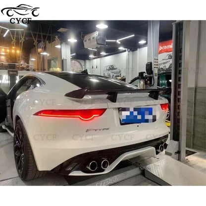 For Jaguar Ftype SVR Style Carbon Fiber Rear Spoiler Duckbill Car Wing Retrofit the rear wing Upgrade body kit