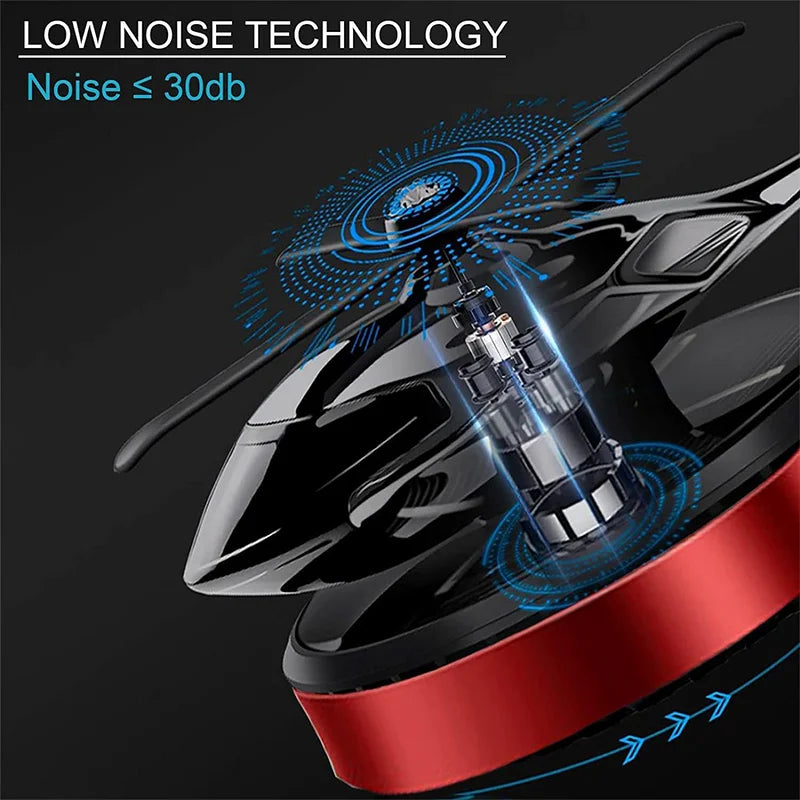 Car Fragrance Dashboard Decoration – Solar-Powered Helicopter Model Automotive Perfume, Portable & Long-Lasting