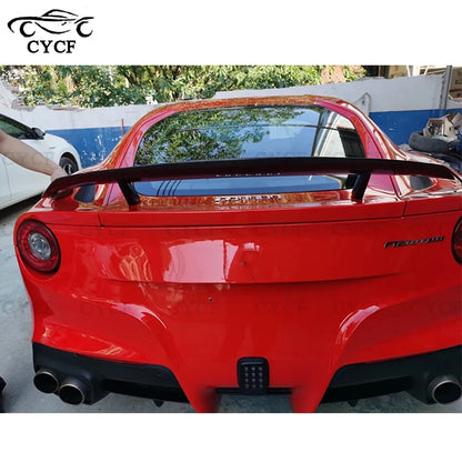 Ferrari F12 High quality Carbon Fiber Spoiler Tail fins Rear Trunk Guide Wing Rear Wing Car Trunk Diverter body kit