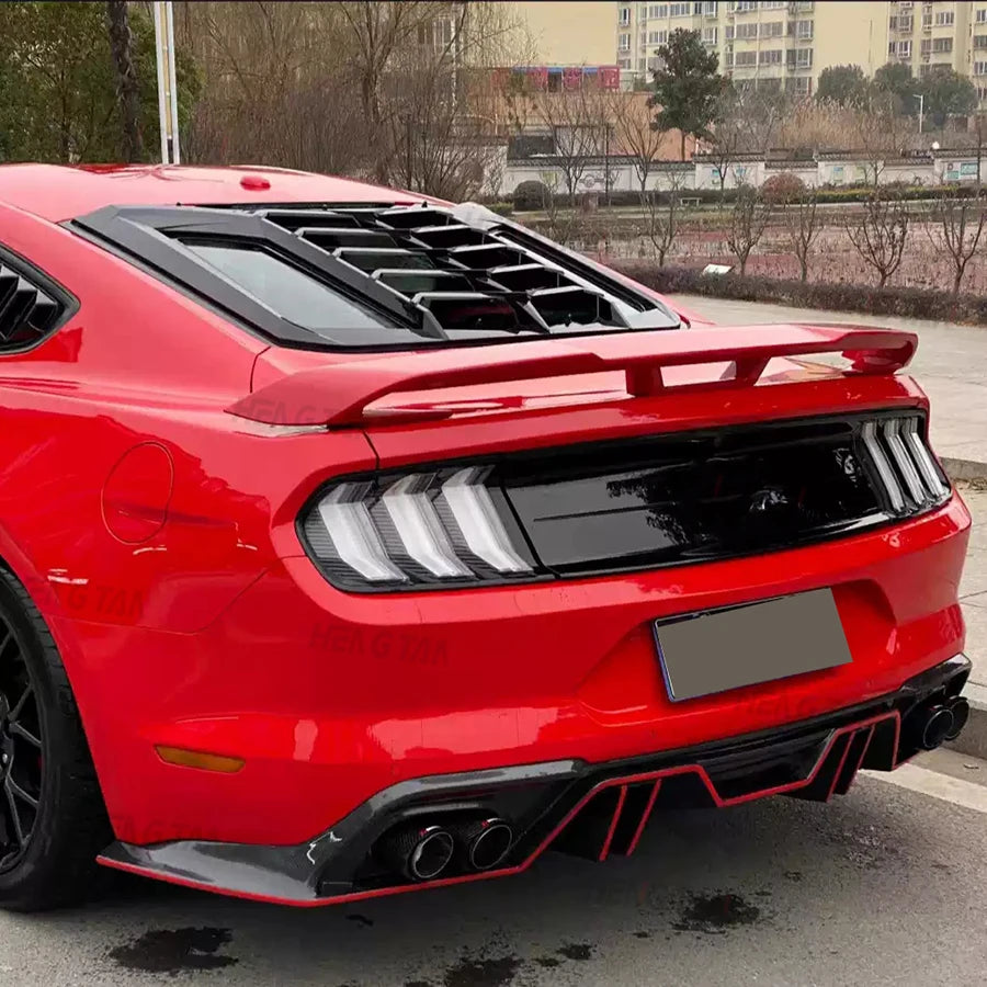 GT 350 Style For Ford Mustang 2015-2020 Carbon Fiber Car Rear Trunk Spoiler Rear Wing Tail Wing Parts Body kit