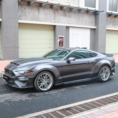 Carbon Fiber Wide Body Side Skirts For Ford Mustang 2015-2023 Skirt Side Sill Pedal Car External Accsesories Body Kit