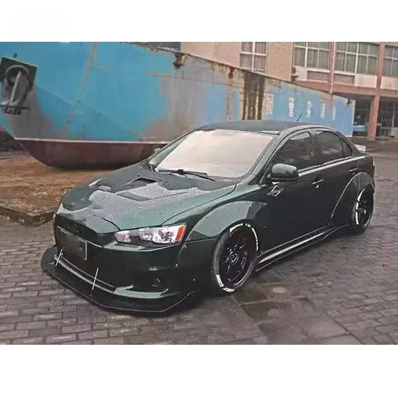 ABS Material Car Fender for Mitsubishi Lancer 2009-2015 To Wide Body Parts for Lancer Wide Fender  Wide Body Round Eyebrow