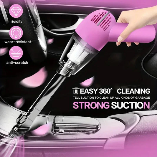 Car Vacuum Cleaner Portable Wet & Dry – Powerful Handheld Mini Vacuum with High Suction (12V, 120W) for Car Cleaning