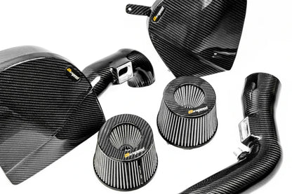 High performance carbon fiber cold air intake filter exhaust system for filter VW golf 6 mk6 mk5