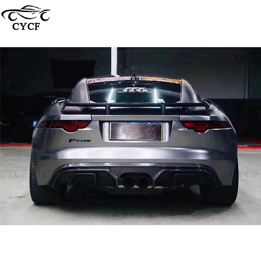 For Jaguar Ftype SVR Style Carbon Fiber Rear Spoiler Duckbill Car Wing Retrofit the rear wing Upgrade body kit