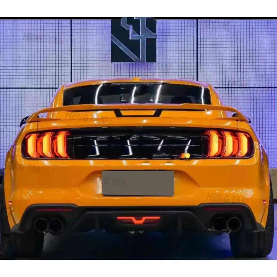 GT 350 Style For Ford Mustang 2015-2020 Carbon Fiber Car Rear Trunk Spoiler Rear Wing Tail Wing Parts Body kit