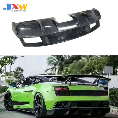 Carbon Fiber FRP Rear Bumper Extension for Lamborghini LP550 LP560 LP570 2008-2014 Body Kits Cars Accessories Rear Lip Diffuser