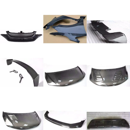 Carbon Fiber Grill Front Rear Lip for Honda FIT JAZZ GK5 modified Tail Wing Fender Hood Body kit Car Accessories