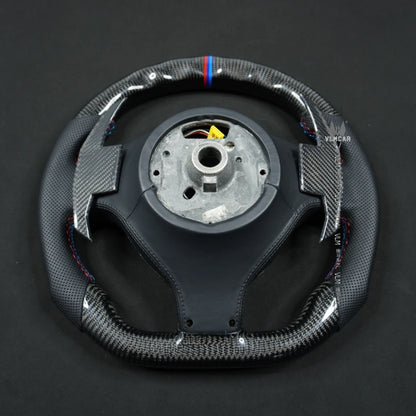 VLMCAR Carbon Fiber Steering Wheel For BMW E46 M3 LED Performance Hand Made Private Customization Car Accessories Auto Parts