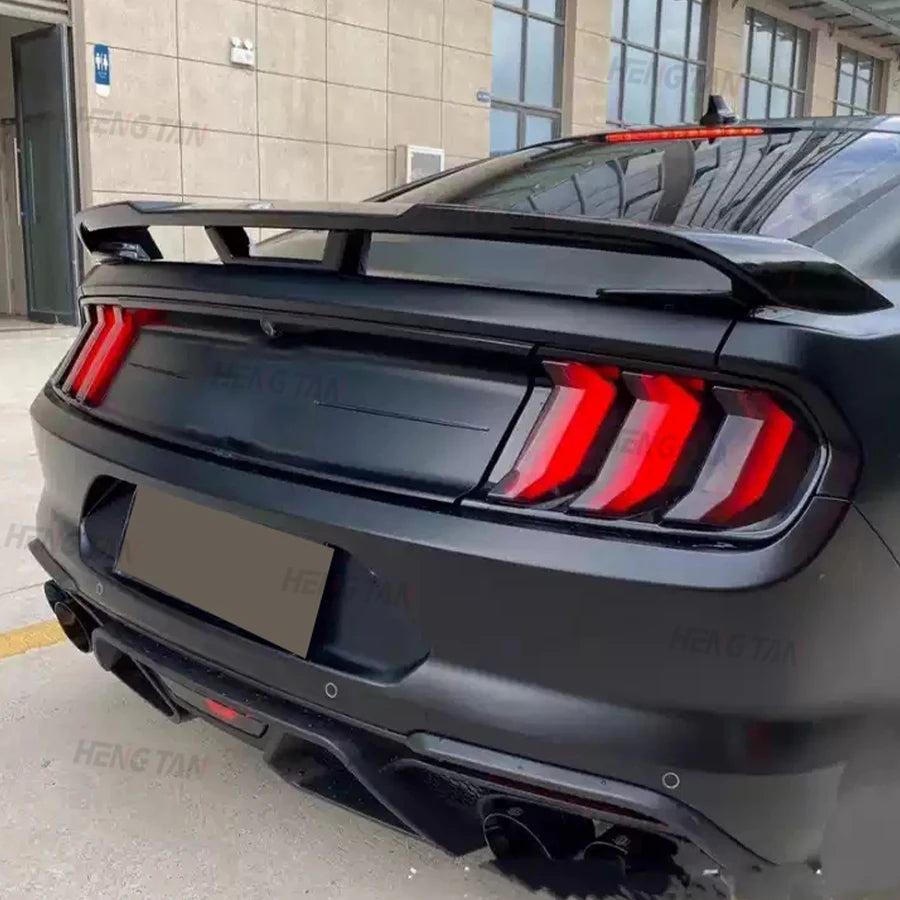 GT 350 Style For Ford Mustang 2015-2020 Carbon Fiber Car Rear Trunk Spoiler Rear Wing Tail Wing Parts Body kit