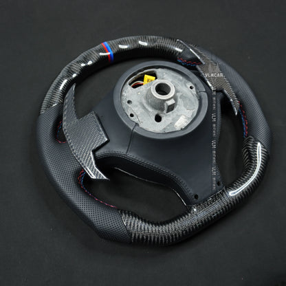 VLMCAR Carbon Fiber Steering Wheel For BMW E46 M3 LED Performance Hand Made Private Customization Car Accessories Auto Parts