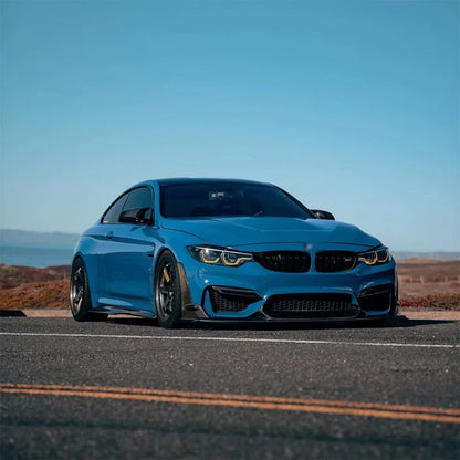 For BMW F80 M3 F82 F83 M4 2014+ Car Front Bumper Splitter Front Lip Chin Spoiler Diffuser Parts Carbon Fibre Upgrade Body kit