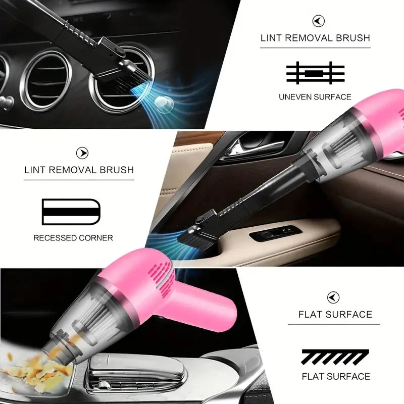 Car Vacuum Cleaner Portable Wet & Dry – Powerful Handheld Mini Vacuum with High Suction (12V, 120W) for Car Cleaning