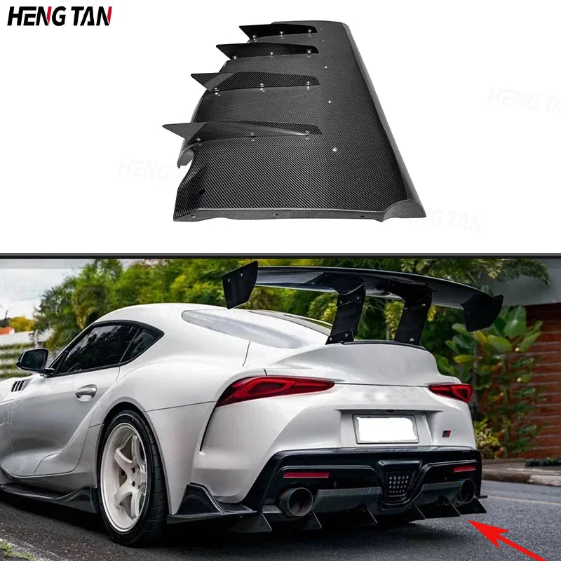 Carbon Fiber Car Rear Bumper Lip Diffuser Spoiler Parts For Toyota Supra A90 A91 MK5 2019+ Upgrade Body kit VRS style