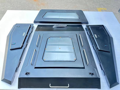 Wholesale Hot Sale Unique Waterproof Steel Hardtop Topper Canopy  Split design camper Pickup Truck Special For JT Gladiator