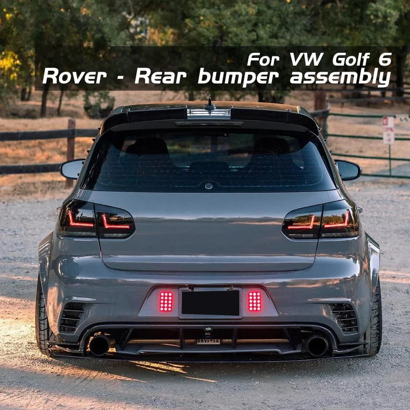 Parts Body  Rover style Rear Auto Body Systems Rear Car Bumper For VW golf 6 mk6 GTI 2008 2019 2010 2011 2012