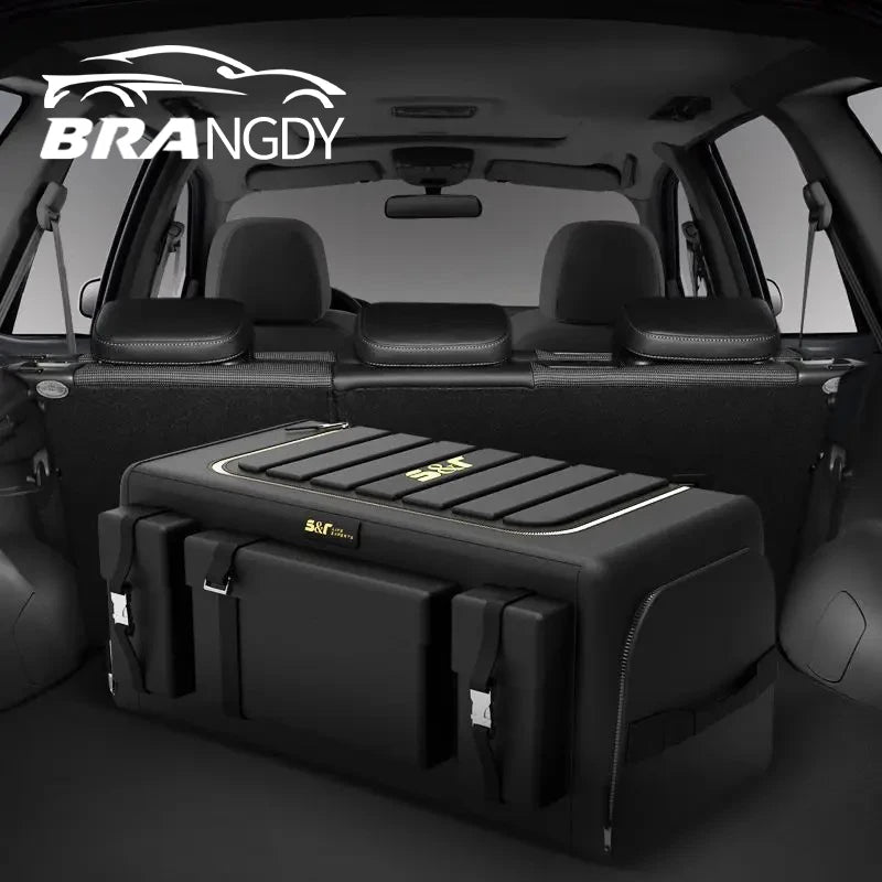 Car Trunk Storage Organizer with Lid – Universal 70L Oxford Cloth Folding Storage Box