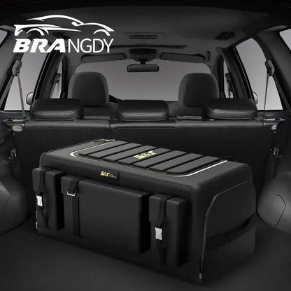 Car Trunk Storage Organizer with Lid – Universal 70L Oxford Cloth Folding Storage Box