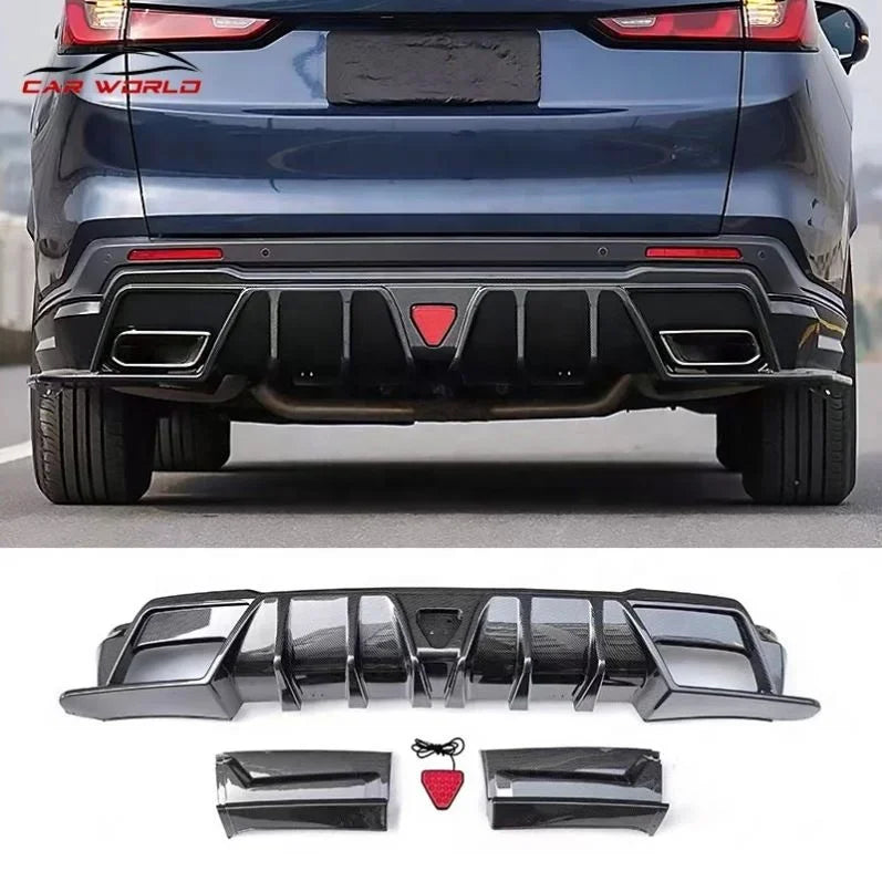 Carworld Car Body kit For Honda CRV 2023 Front Bumper Lip Rear Lip Spoiler 2021CR-V Car Body Kit PP Plastic Material Gloss Black