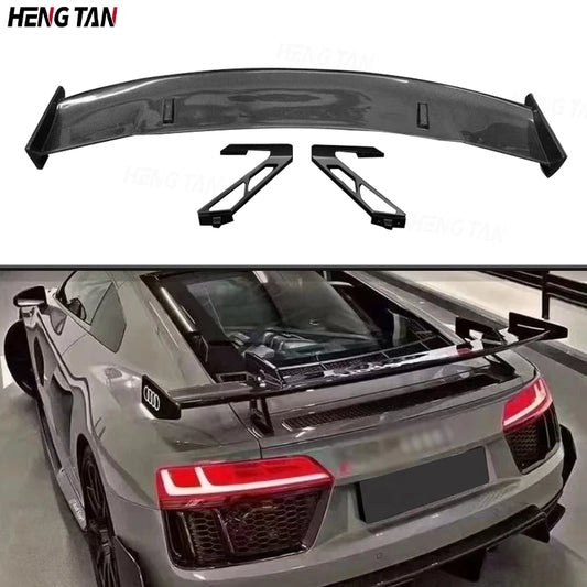 Carbon Fiber For Audi R8 2013-2022 Car Rear Trunk Spoiler Rear Wing Tail Wing Parts Upgrade Body kit Car Accessories