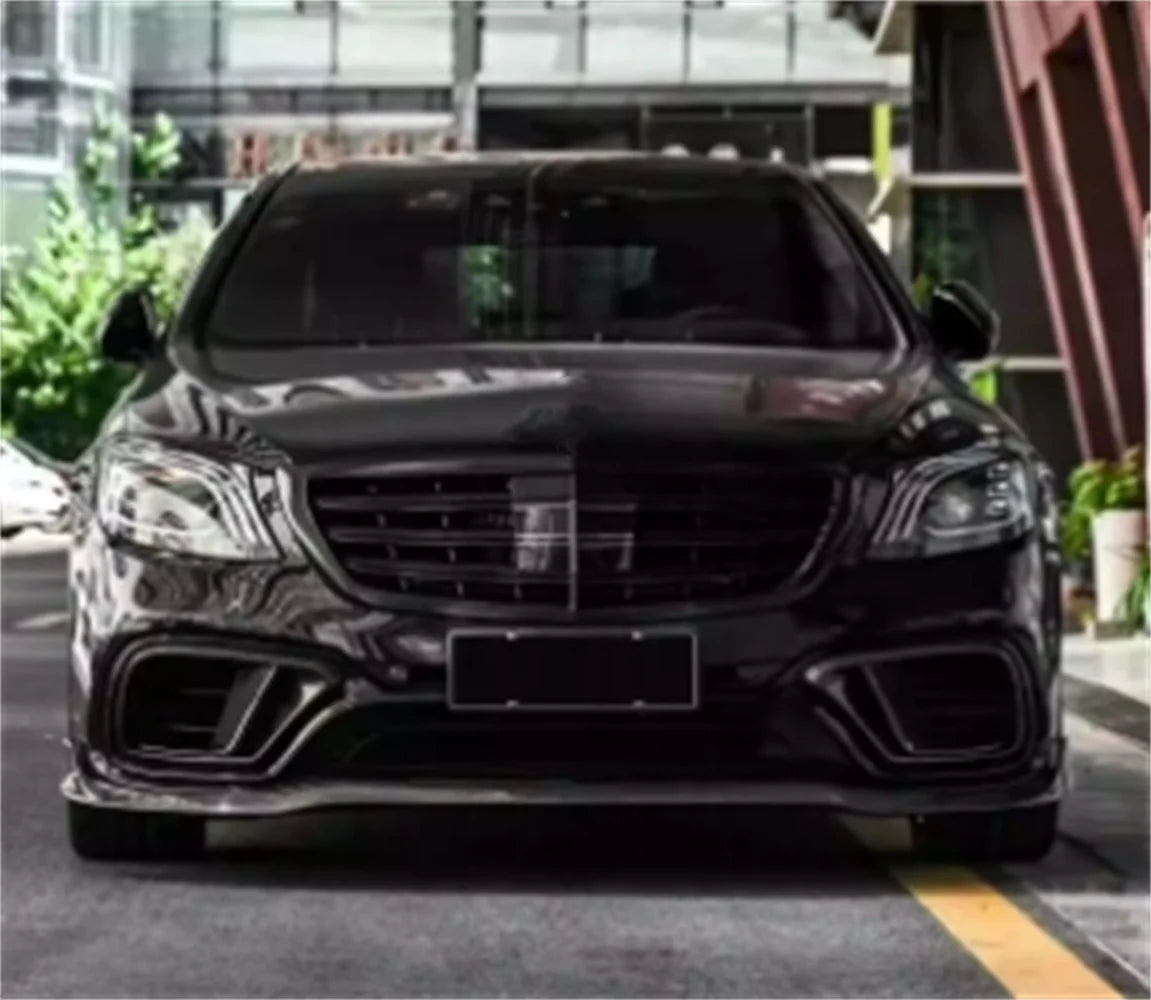 Car body kit surround Front rear lip grill fog lamp cover For Mercedes-Benz S class S63 brabus