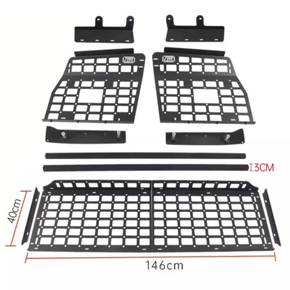 Rear Trunk Shelf Molle Panel Cargo Organizer Racks – Fit for Toyota Land Cruiser LC200 J200 (2008-2021) 7-Seater